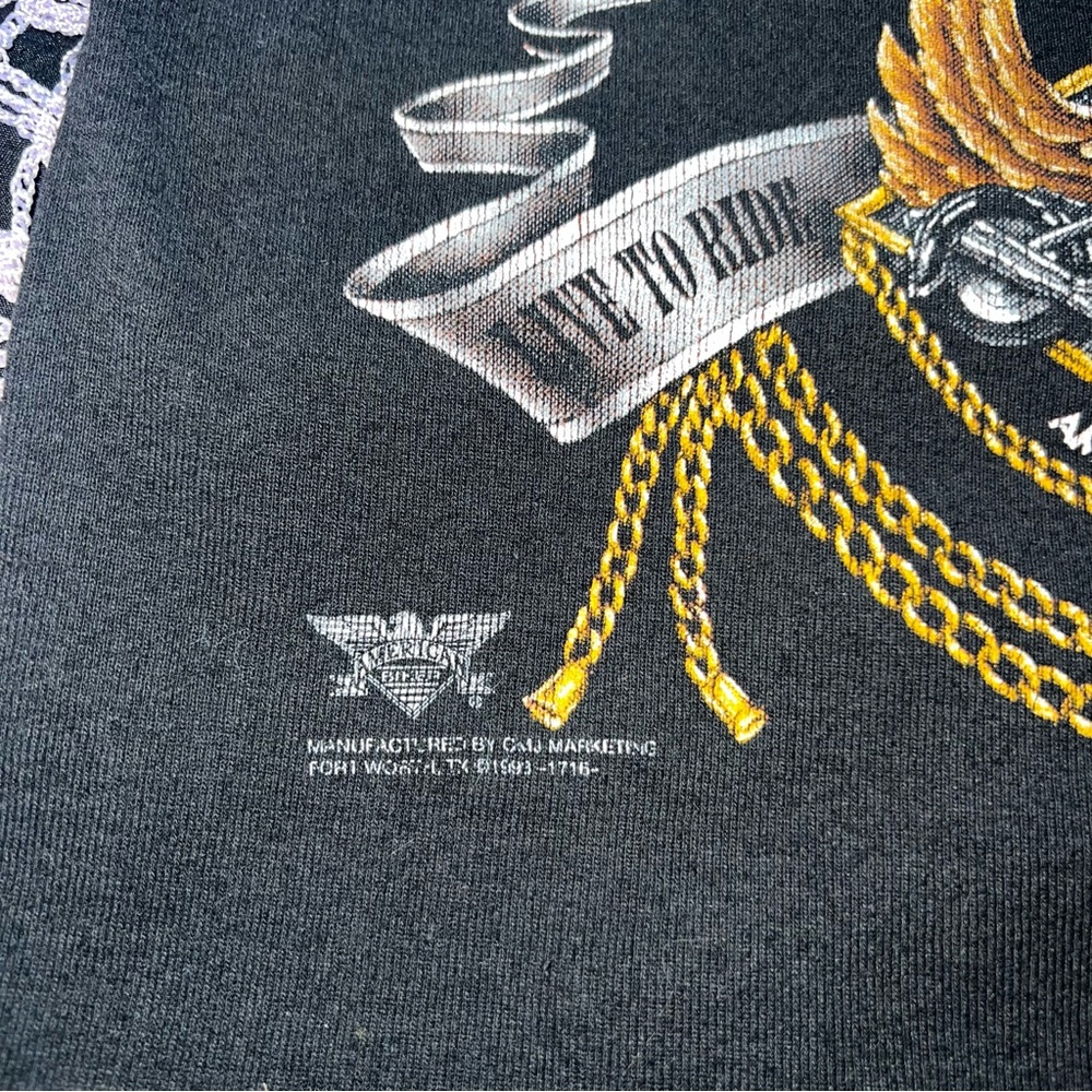 Live To Ride Distressed Cropped Tank Top - Picture 13 of 16